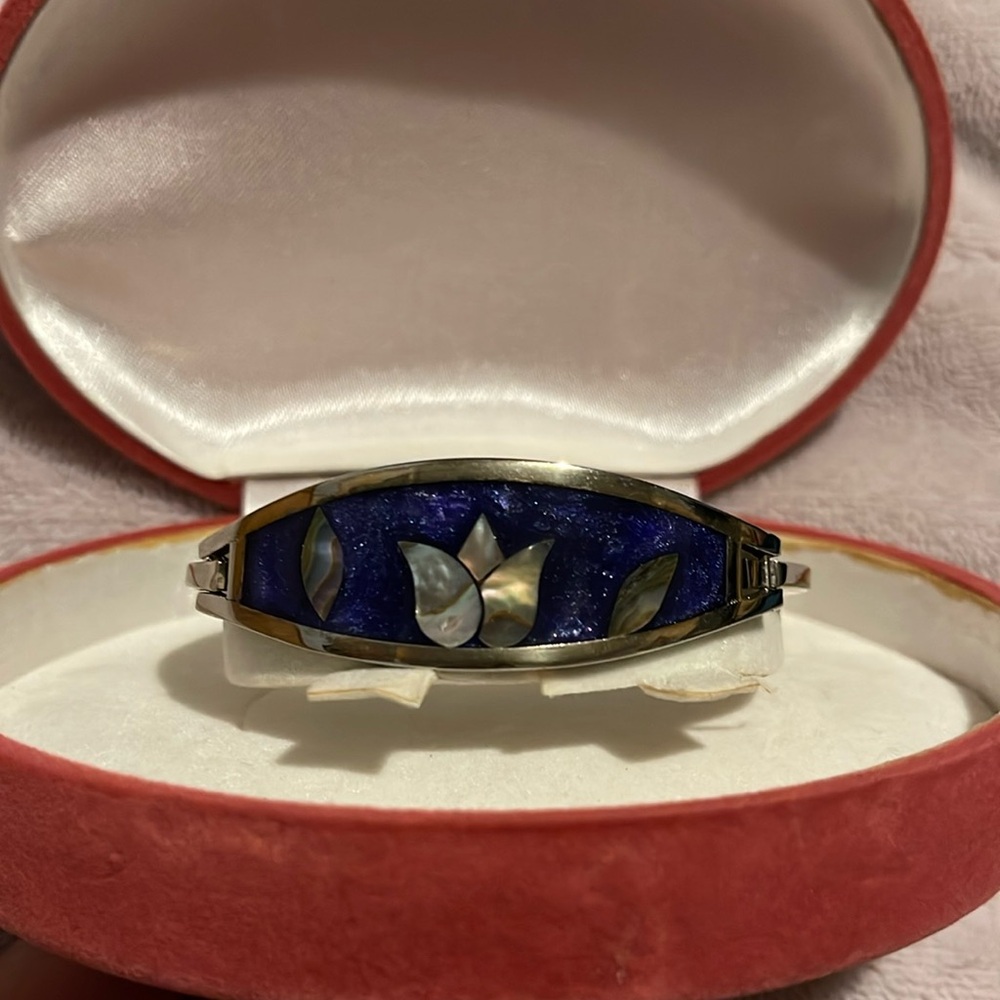 Alpaca mexico Silver bracelet (flower)